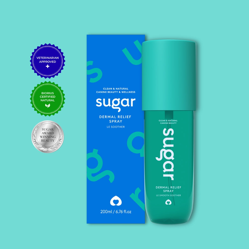 Sugar Le Soother natural dog skin spray, 200ml bottle