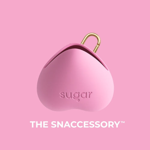 Sugar Snaccessory heart-shaped silicone dog treat pouch